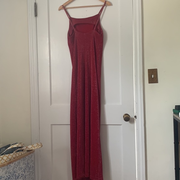 Ruby red sparkly dress size medium - Picture 6 of 7